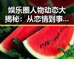 娱乐圈人物动态大揭秘：从恋情到事业的多面探索